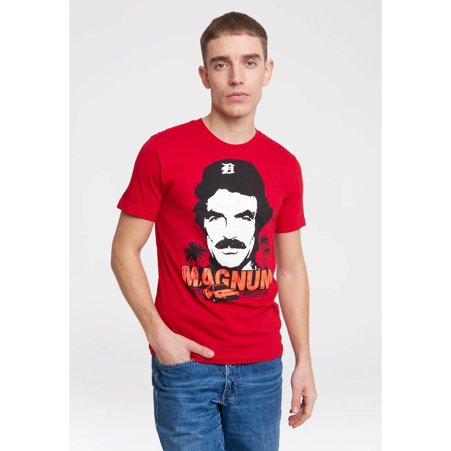 Детская хлопковая футболка с принтом Magnum LOGOSHIRT, Red — фото 2