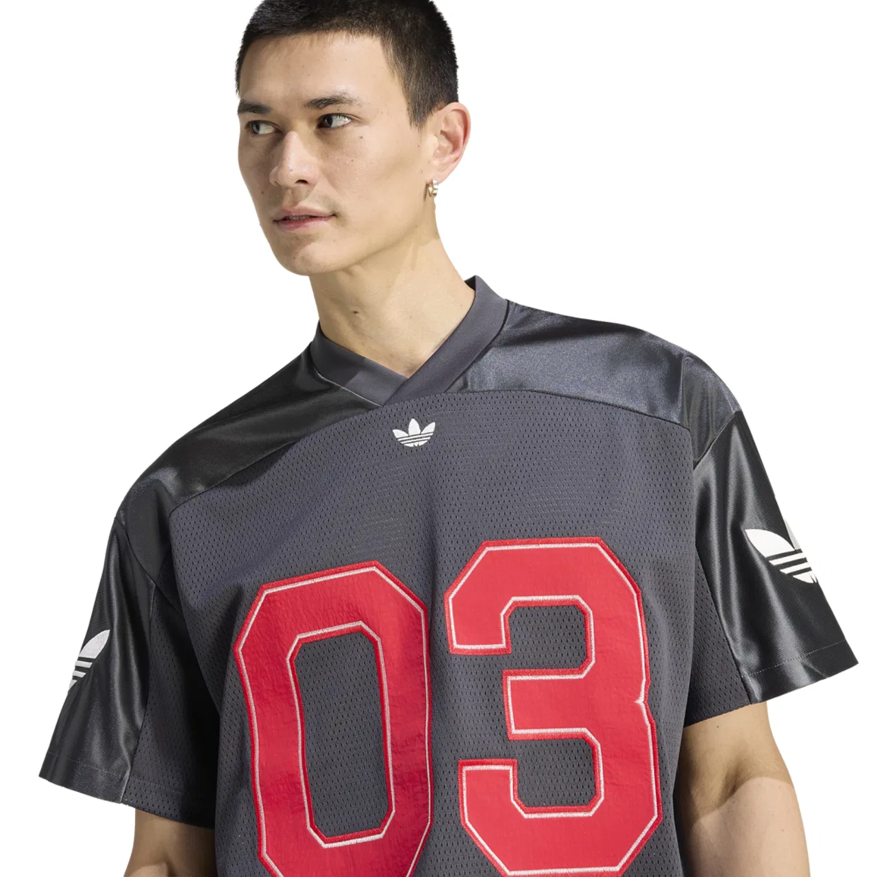 Футбольная джерси для мужчин Original Football Jersey Adidas, черный/красный — фото 3