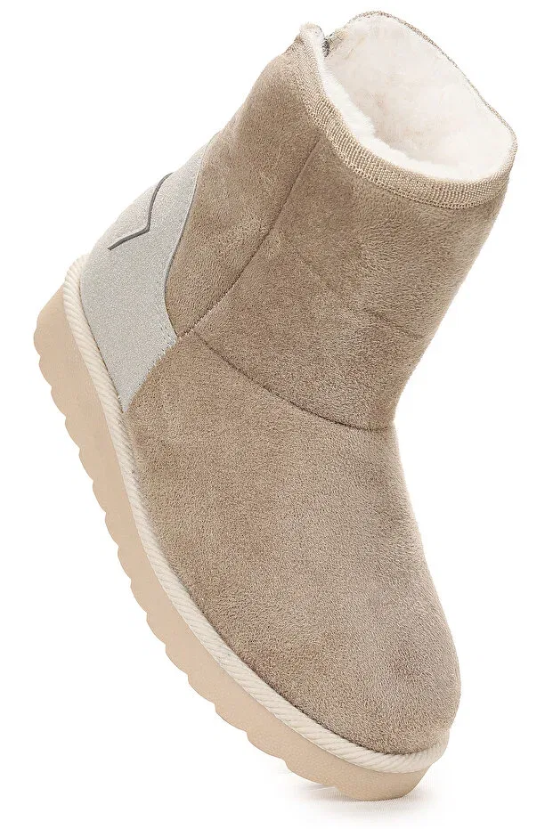 Детские ботинки для девочек на молнии Jessy Kiko Kids, Beige