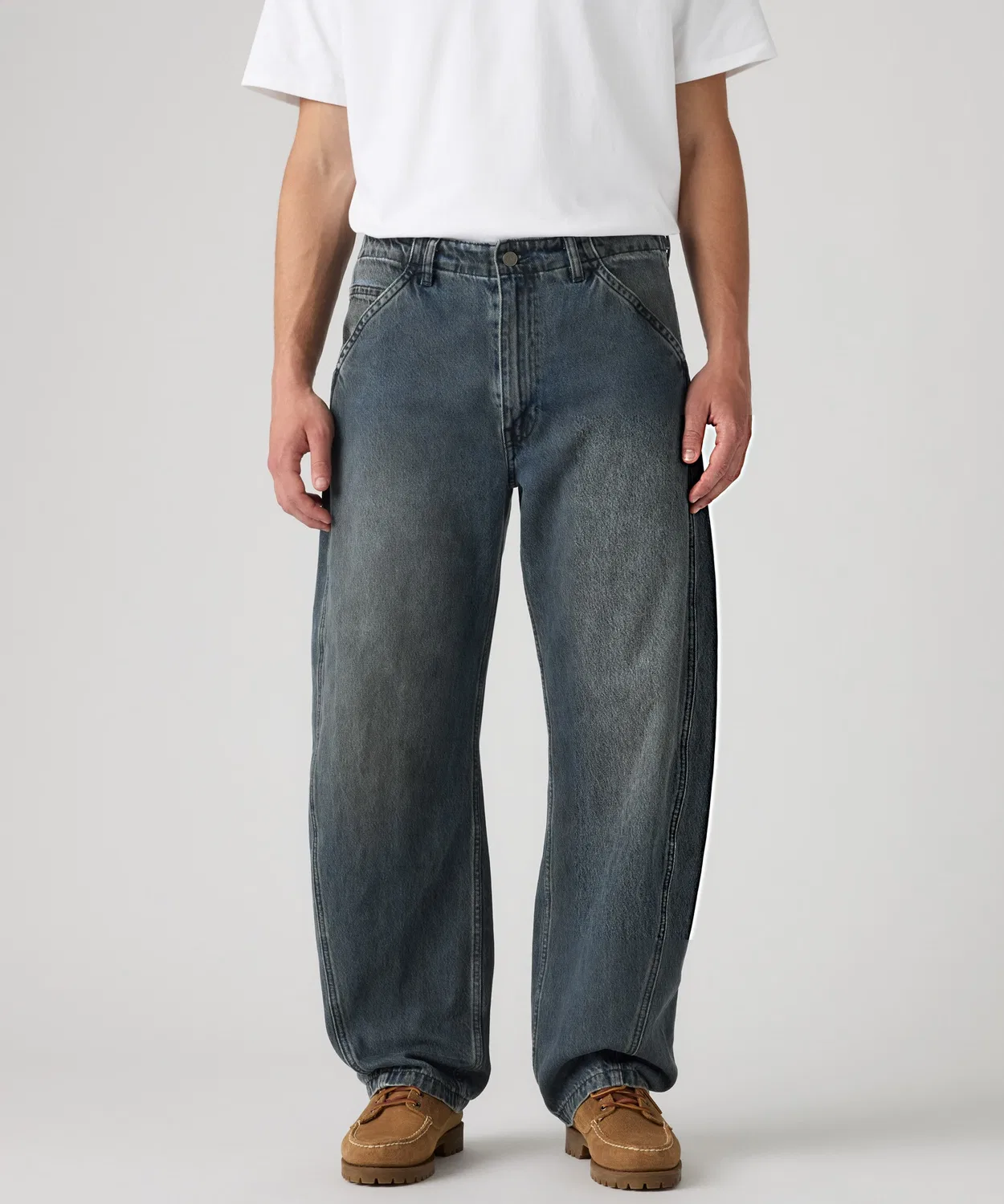Мужские джинсы свободного кроя Baggy Barrel Levi's, Dark Indigo Blue