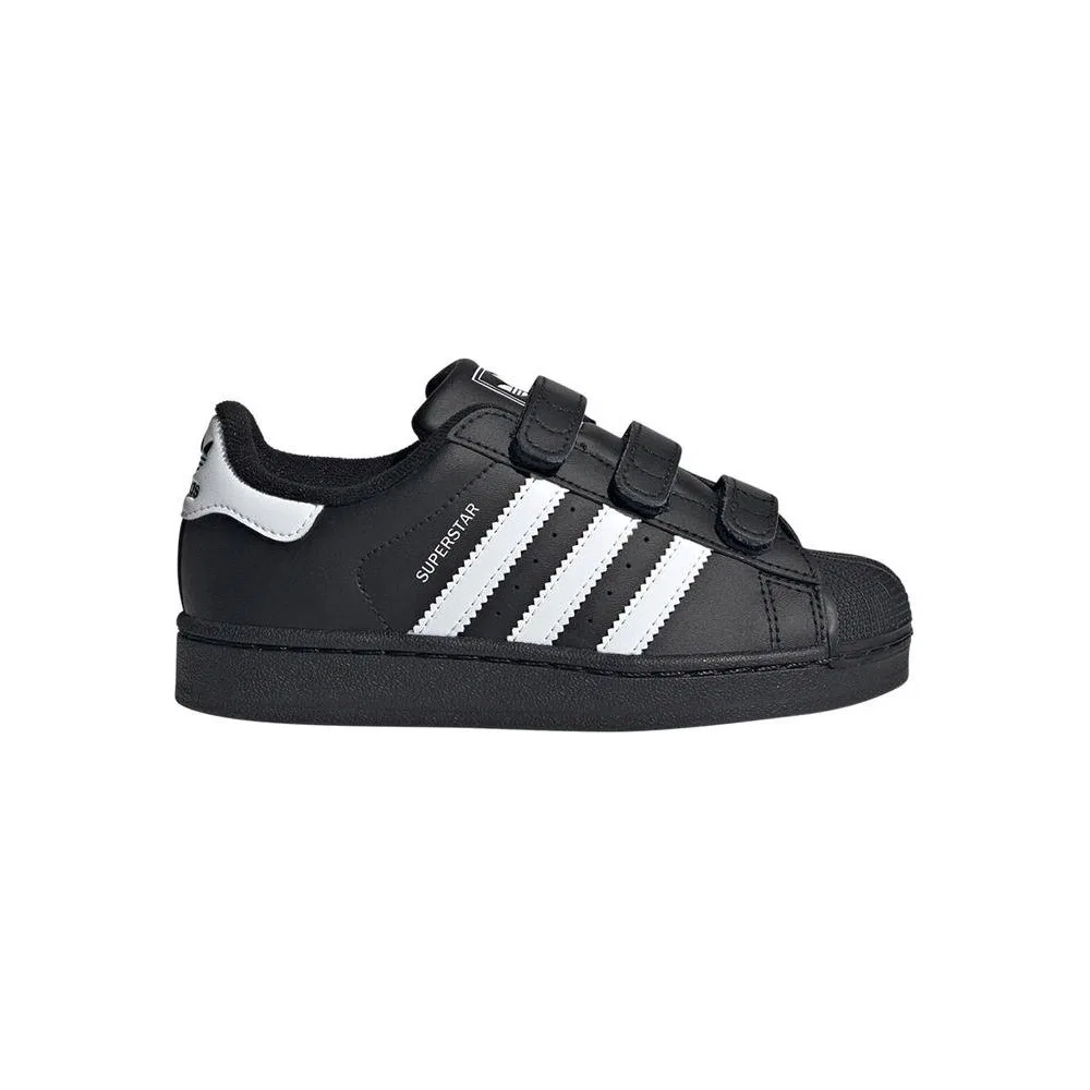 Детские кроссовки без шнурков из искусственной кожи SUPERSTAR II CF C adidas