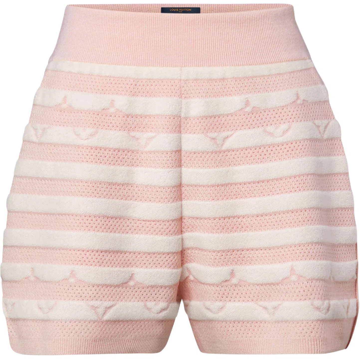 Женские шорты повседневные с монограммой Louis Vuitton, Pink White Multicolor