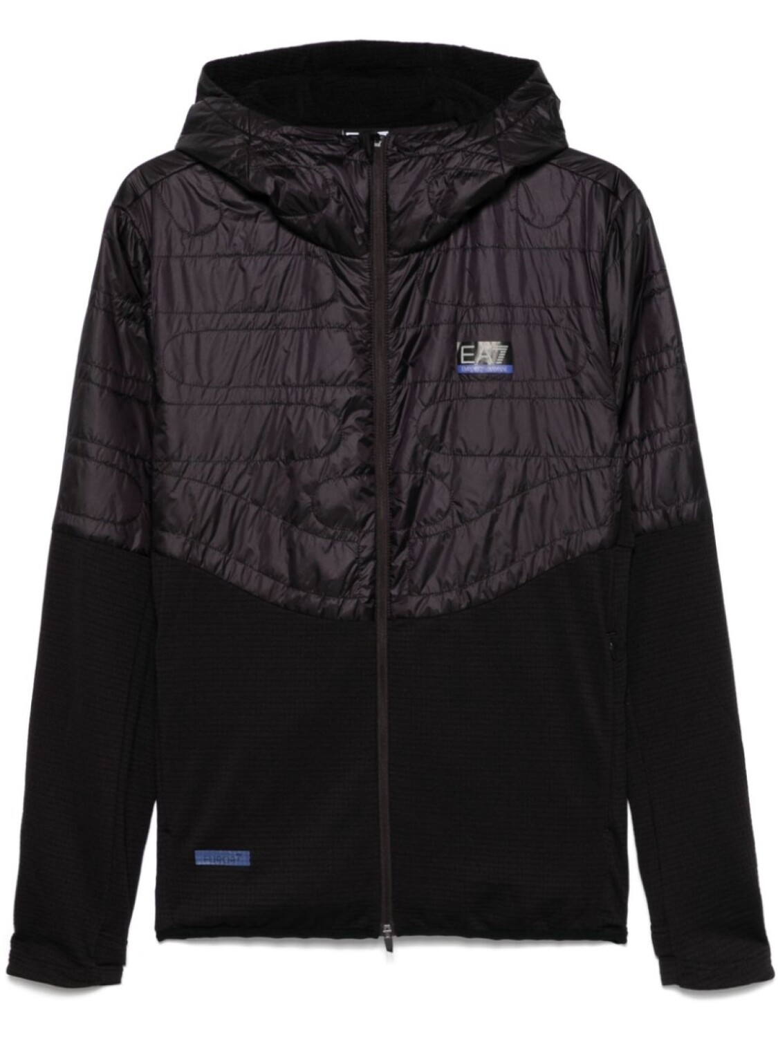 

Ea7 Emporio Armani куртка со вставками, черный