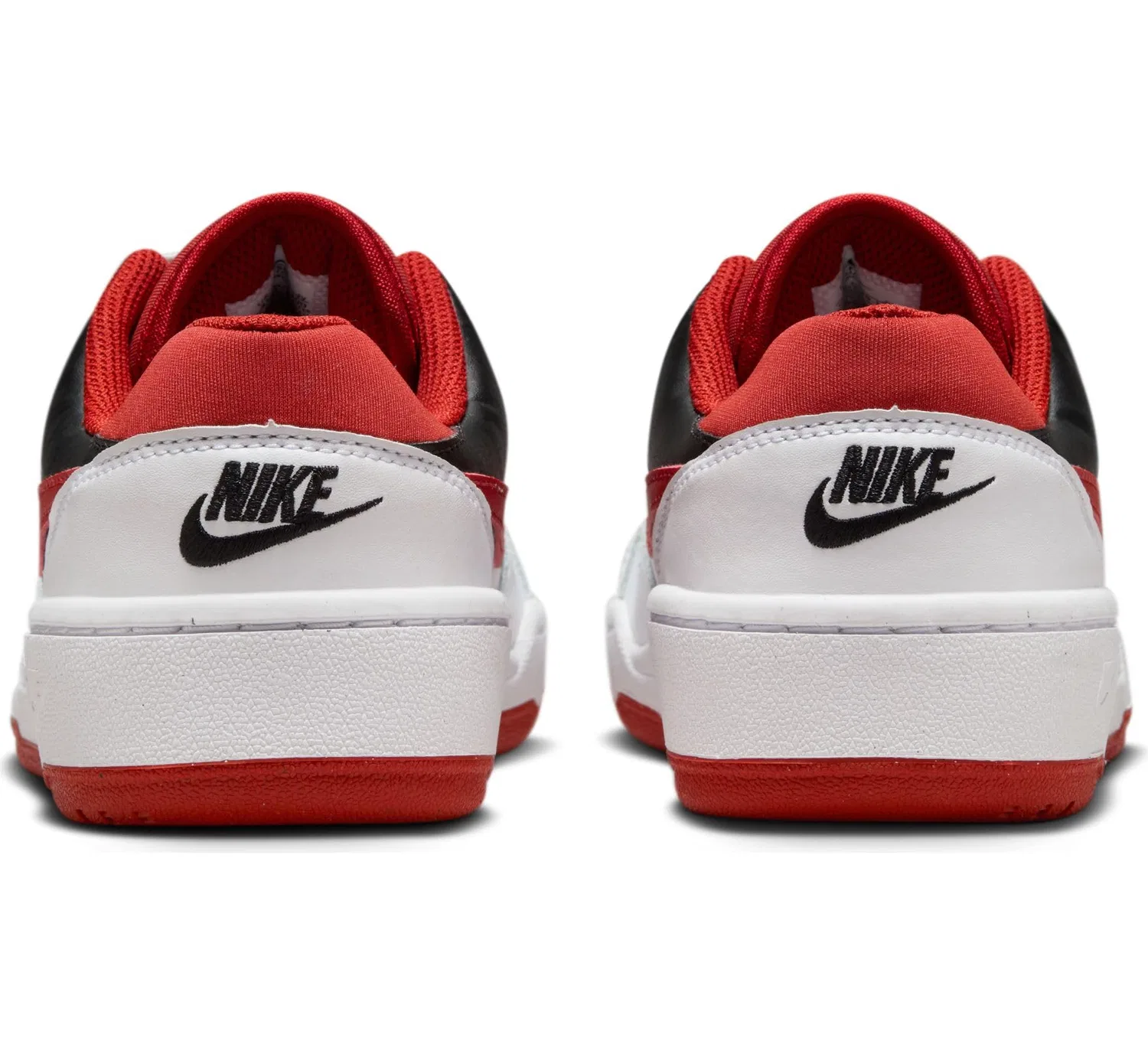 Детские кроссовки для мальчиков с кожаным верхом NIKE Full Force Low Trainer Unisex NIKE, White Mystic Red Black — фото 3