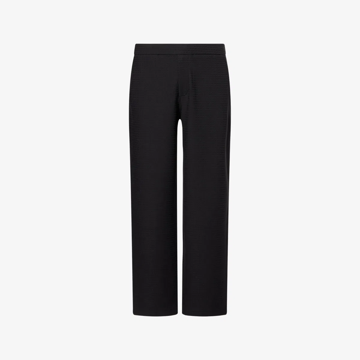 Спортивные брюки свободного кроя из жаккардовой ткани Emporio Armani, черный