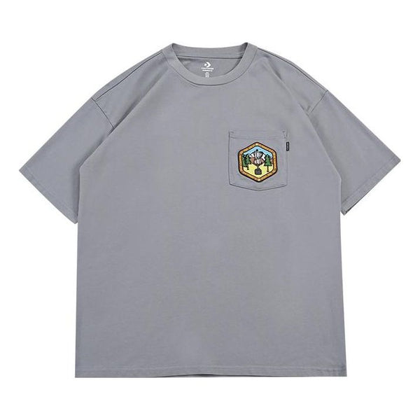 

Футболка pocket logo t-shirt 'grey' Converse, серый
