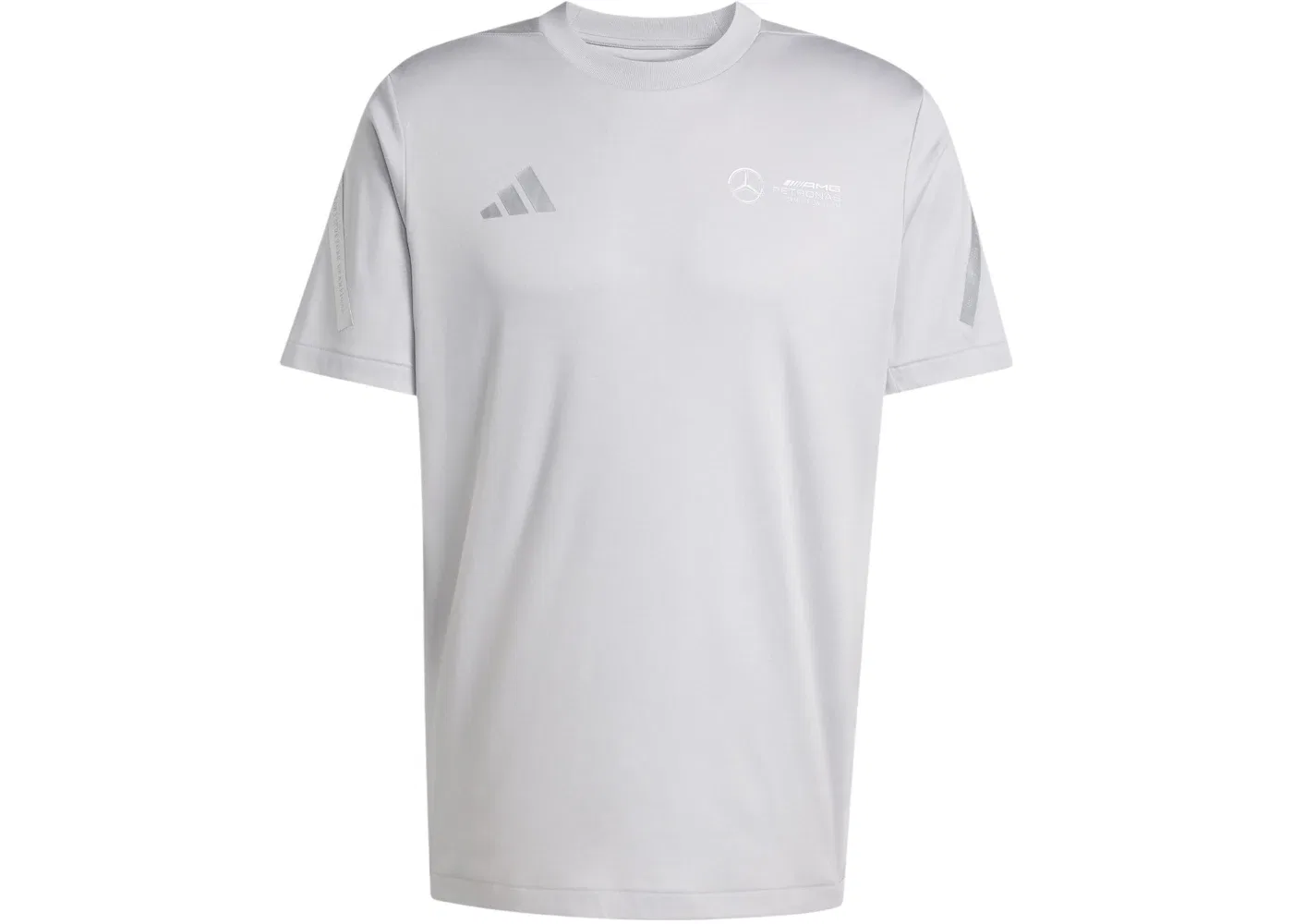 Мужская футболка с принтом Mercedes-AMG Petronas Formula Team Silver Arrows Tee Adidas, Grey Two