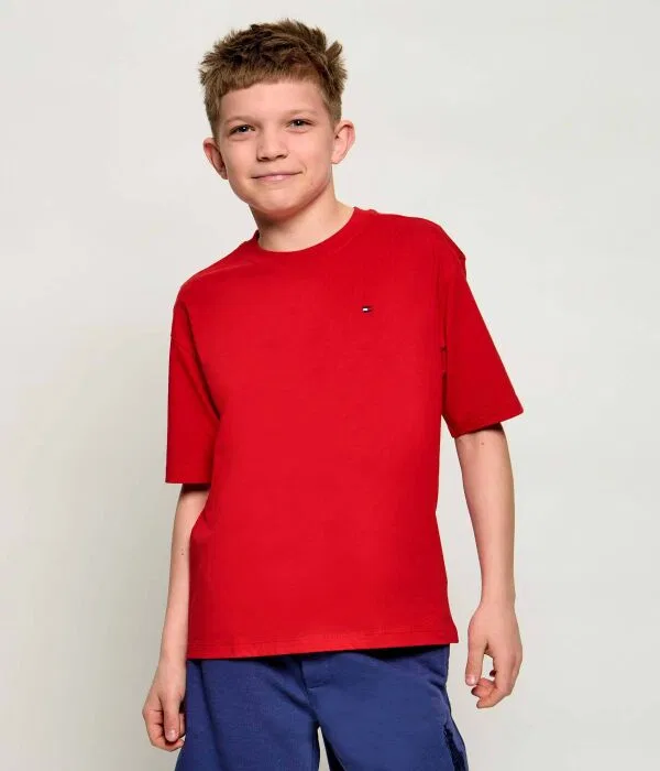 Детская футболка с круглым вырезом Essential Tommy Hilfiger, красный