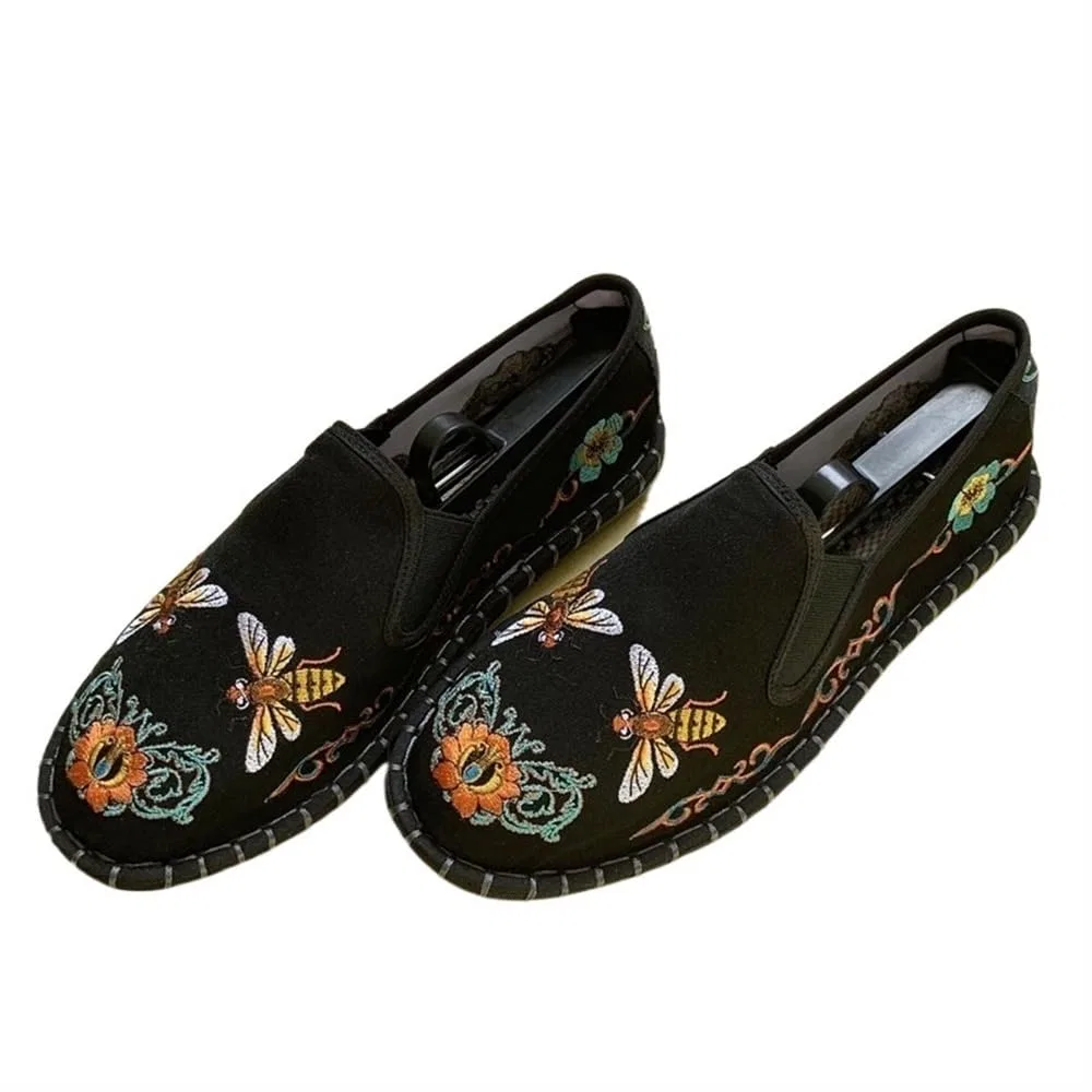 Детские туфли для ушу с вышивкой GHAKKE, Black-03