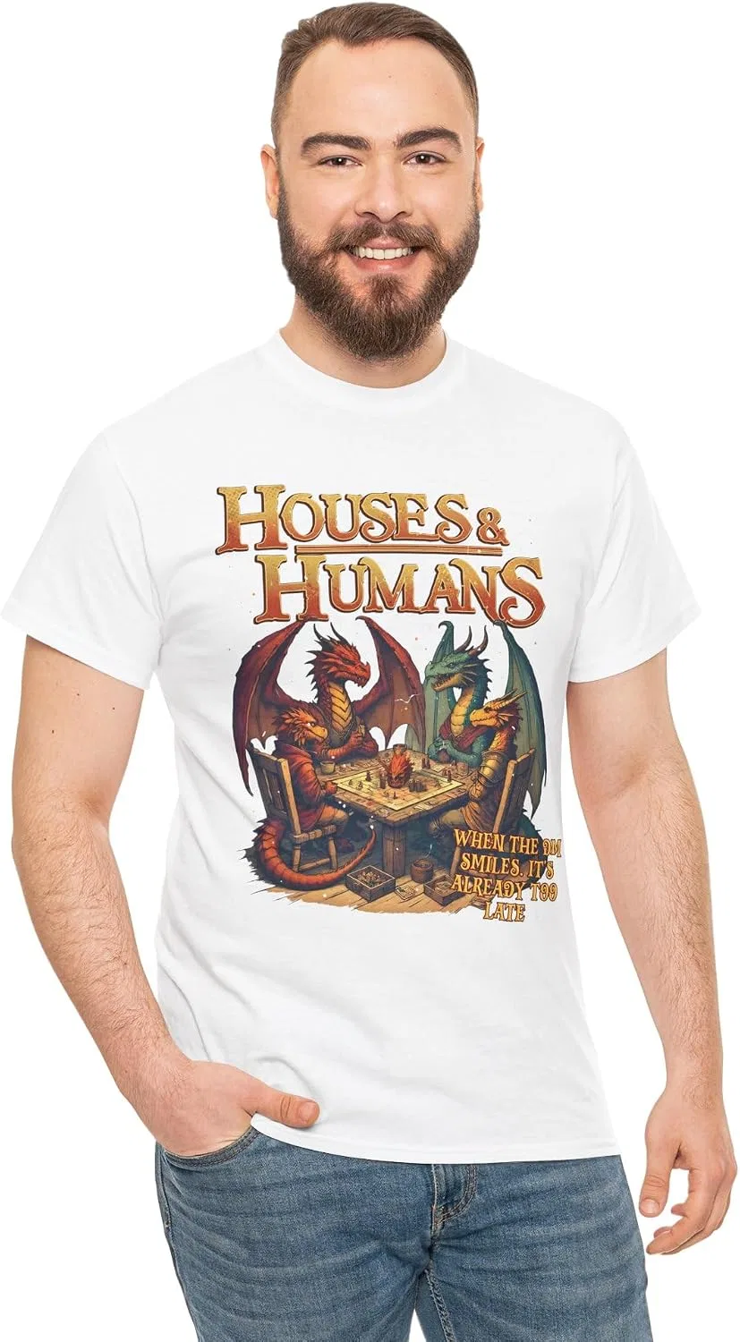 Мужская футболка с принтом Houses and Humans Role-Playing Tee, белый — фото 2