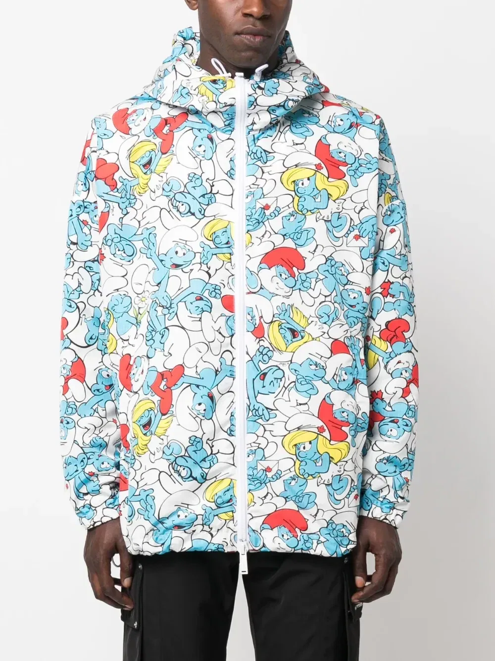Куртка с капюшоном и принтом Smurf Dsquared2, белый — фото 4