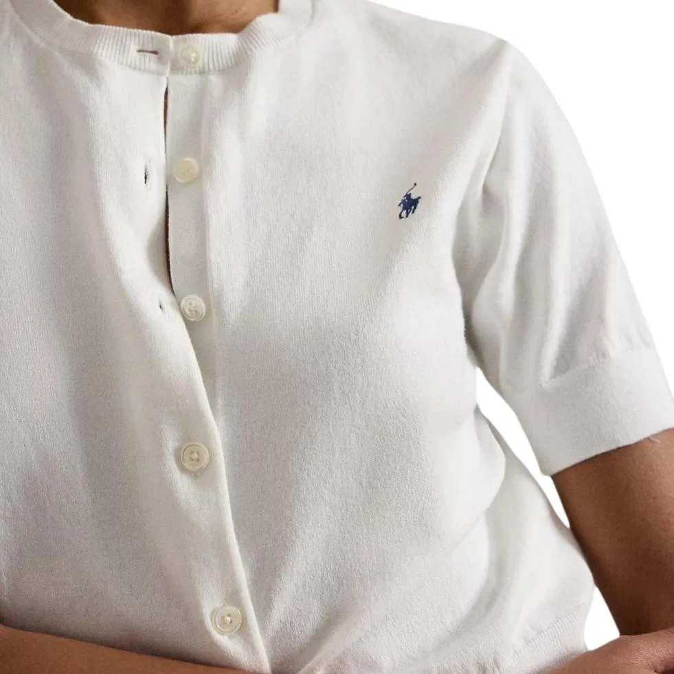 Женский свитер с круглым вырезом Polo Ralph Lauren, White — фото 4