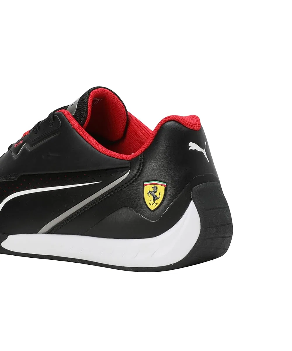 Детские кроссовки для мальчиков с закрытой шнуровкой Ferrari Drift Cat 11 PUMA PUMA Black Red Racing — фото 4