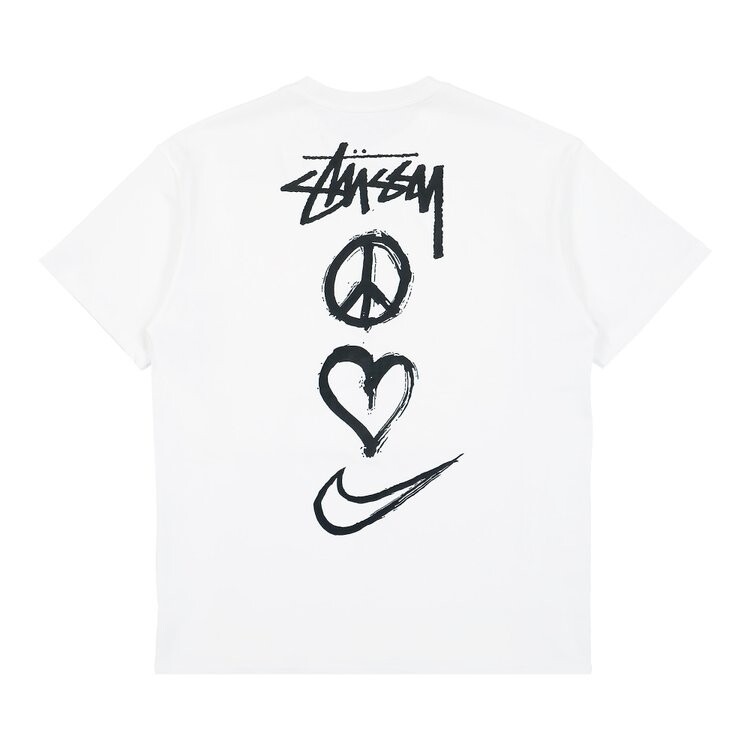 Футболка Nike x Stussy M NRG RA Short-Sleeve Tee 'Summit White', белый — фото 3