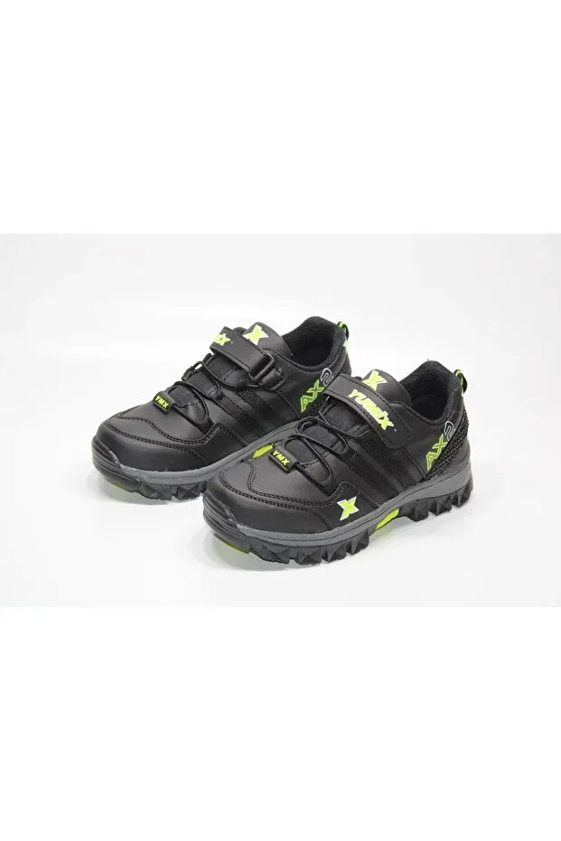 Детские походные ботинки для мальчиков с длинным рукавом Yumix, Black Yellow — фото 4