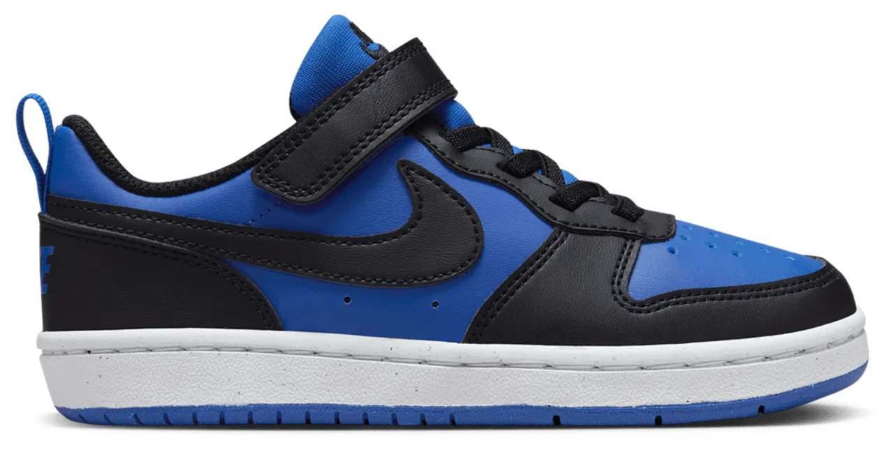 Кроссовки для мальчиков Court Borough Low Recraft Nike, цвет Black/White/Game Royal
