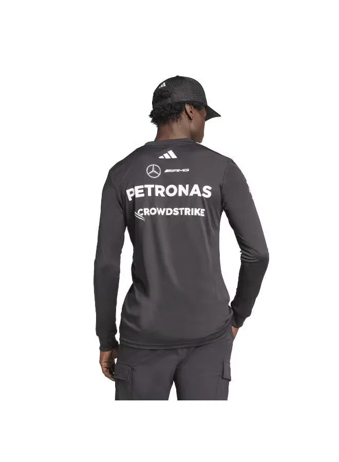 Джерси с длинным рукавом Mercedes - AMG Petronas Formula One Team Adidas, черный — фото 3