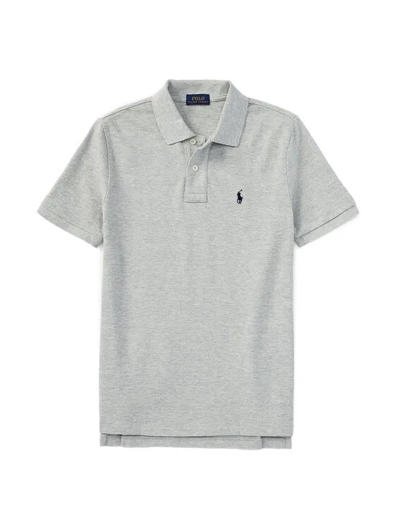Поло regular fit Bsr Polo Ralph Lauren, серый