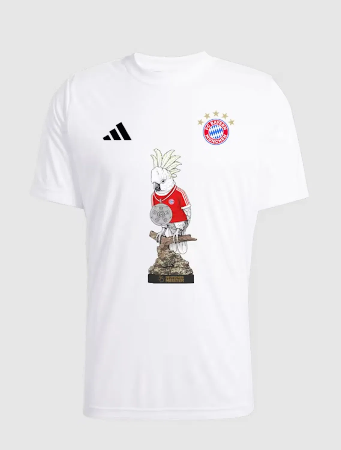 Футболка Adidas Performance белого цвета