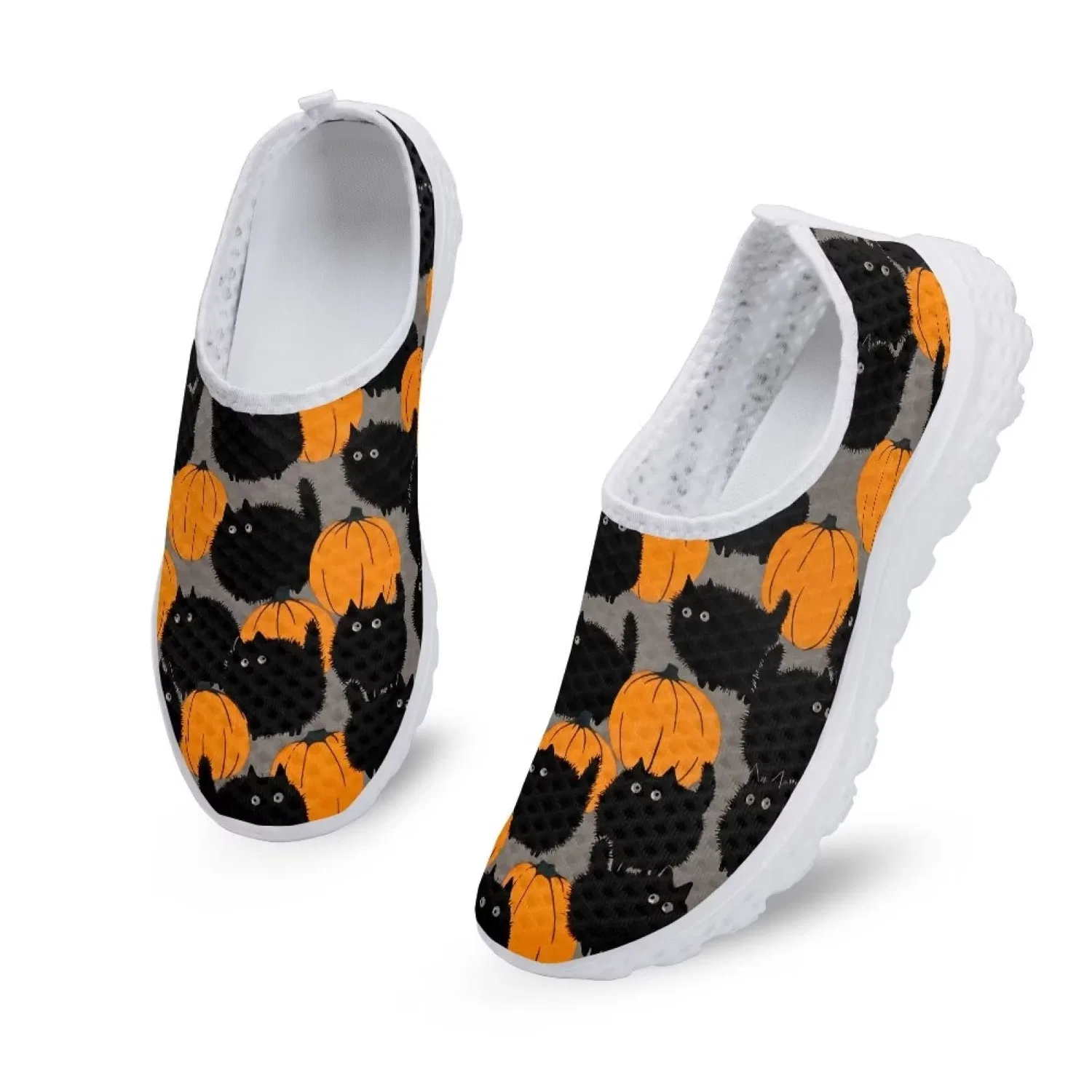 Детские кроссовки для девочек с принтом Snowflake Butterfly Ethnic Pattern Kuiaobaty, Gatto Divertente