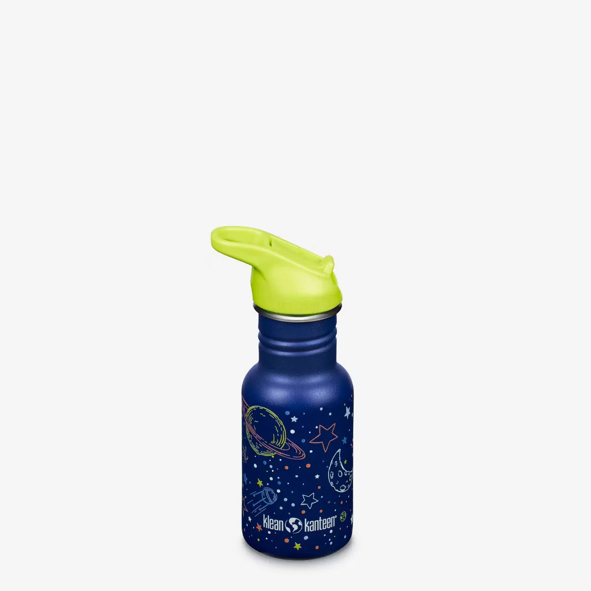 Детская бутылка для воды 355 мл из нержавеющей стали с крышкой Flip Seal Sport Milky Way Klean Kanteen, Milky Way