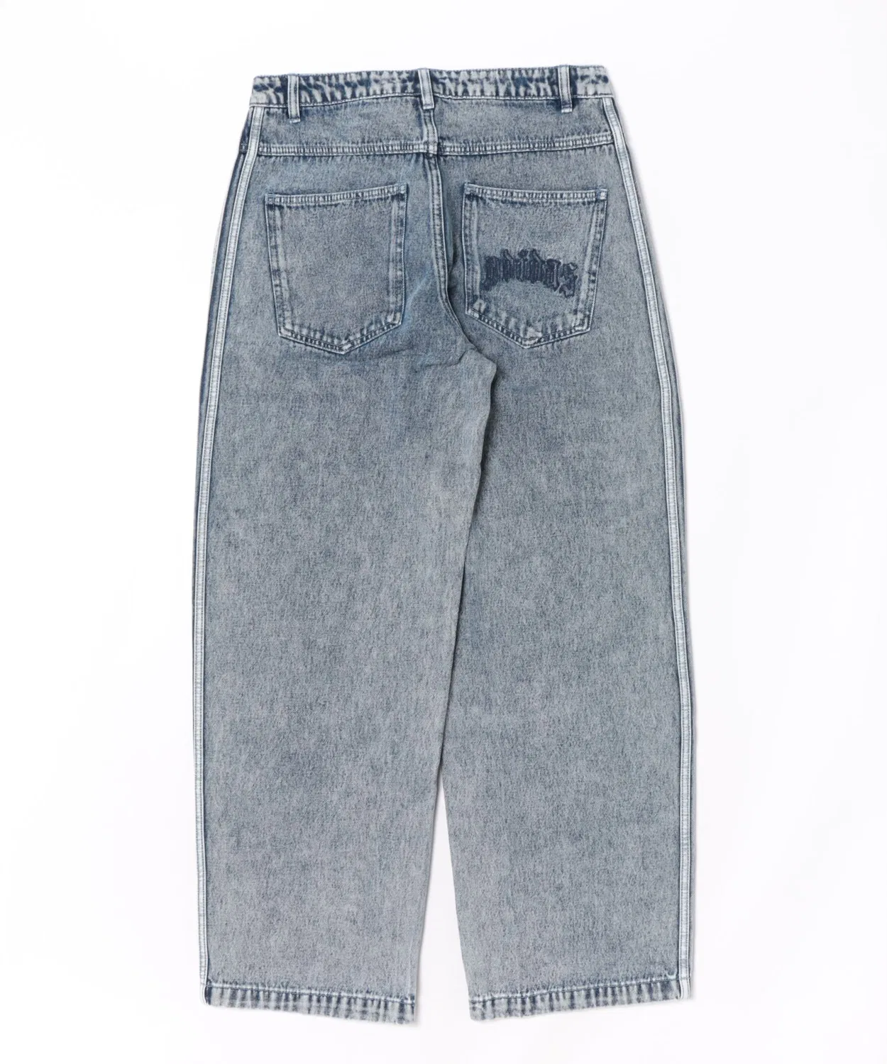 Мужские джинсовые брюки свободного кроя с брендовым логотипом Adidas, Light Denim — фото 2