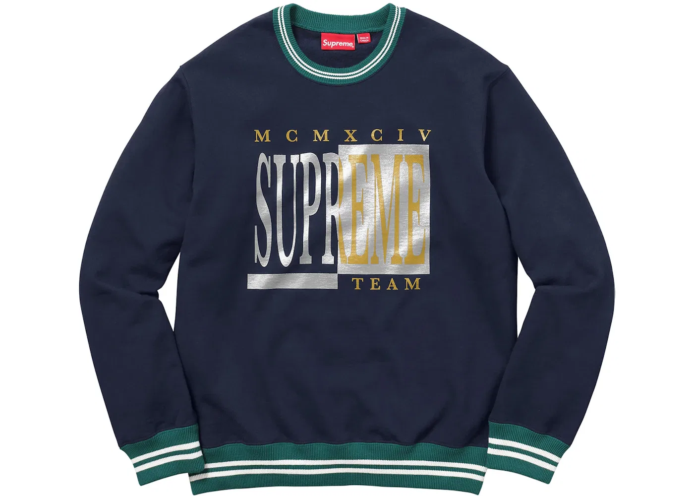 Мужской свитшот с круглым вырезом Supreme Crewneck, Navy