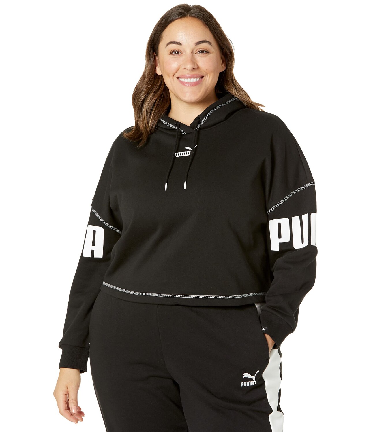 

Толстовка Puma Plus Size Power Fleece, черный