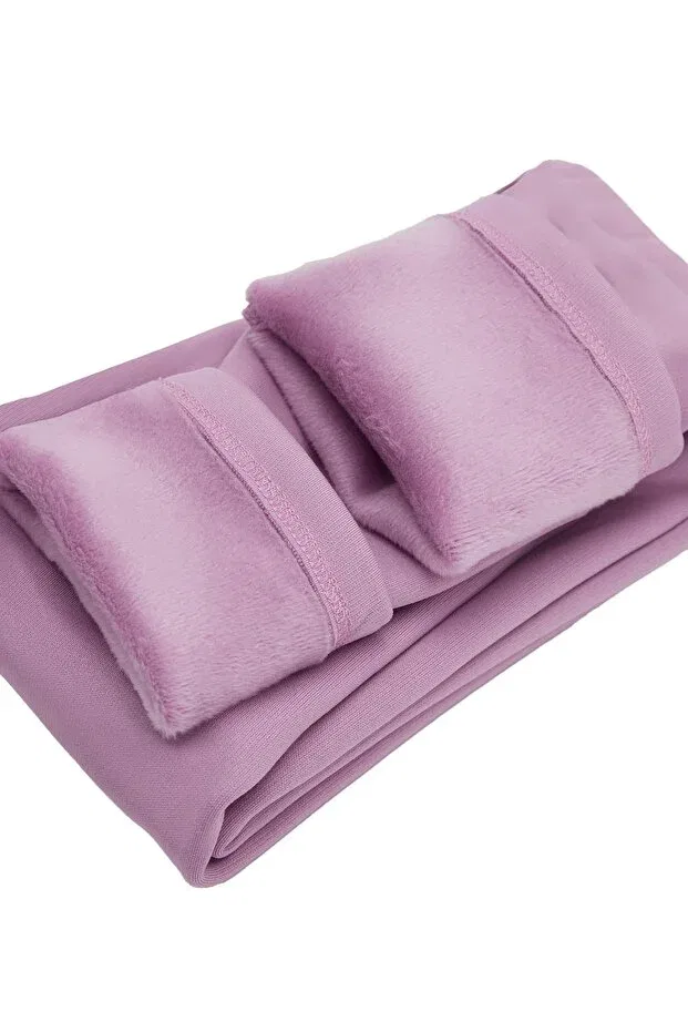 Детские леггинсы для девочек с начесом Lovetti, Dried Rose — фото 3