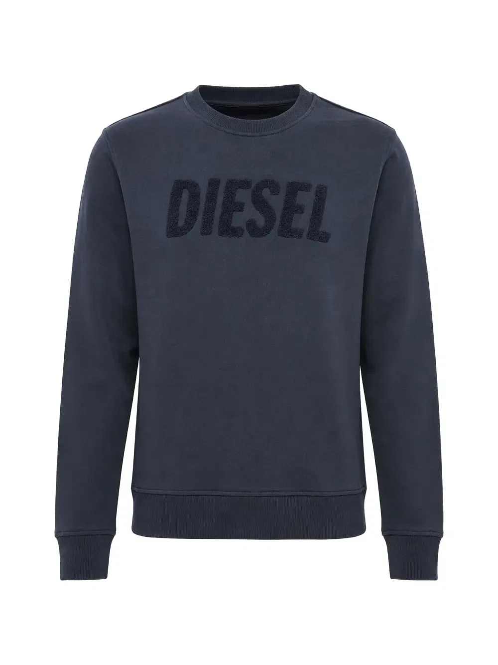 Толстовка с начесом и вышитым логотипом Diesel, синий