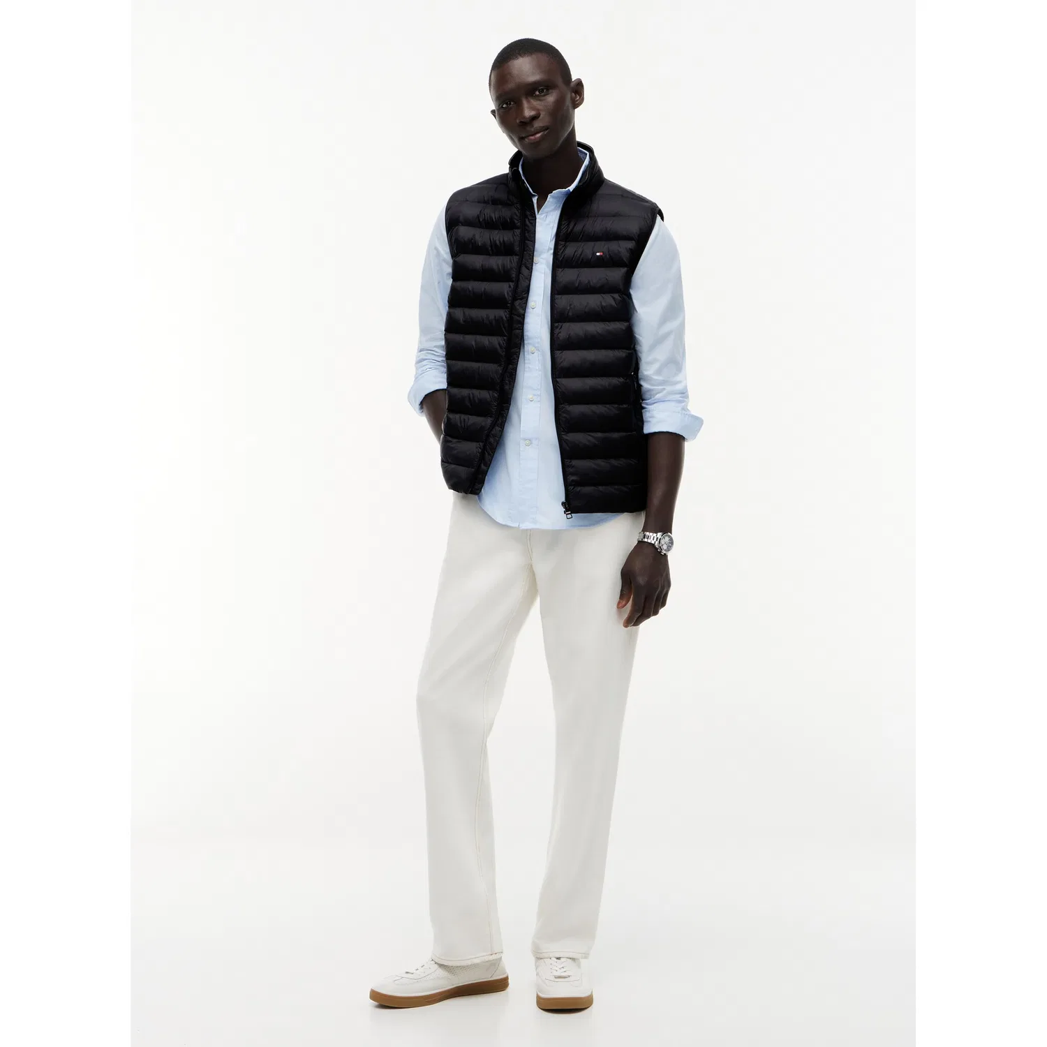 Мужская стеганая жилетка CORE PACKABLE RECYCLED VEST Tommy Hilfiger, Black — фото 4