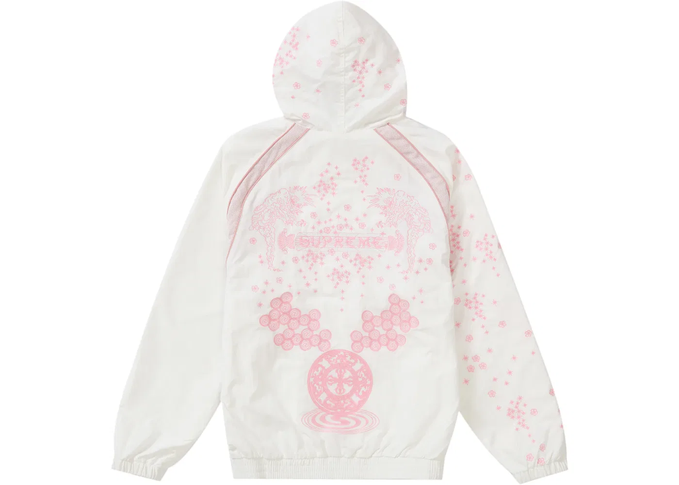 Мужская куртка с принтом Supreme AOI Glow-in-the-Dark Track Jacket, White — фото 2