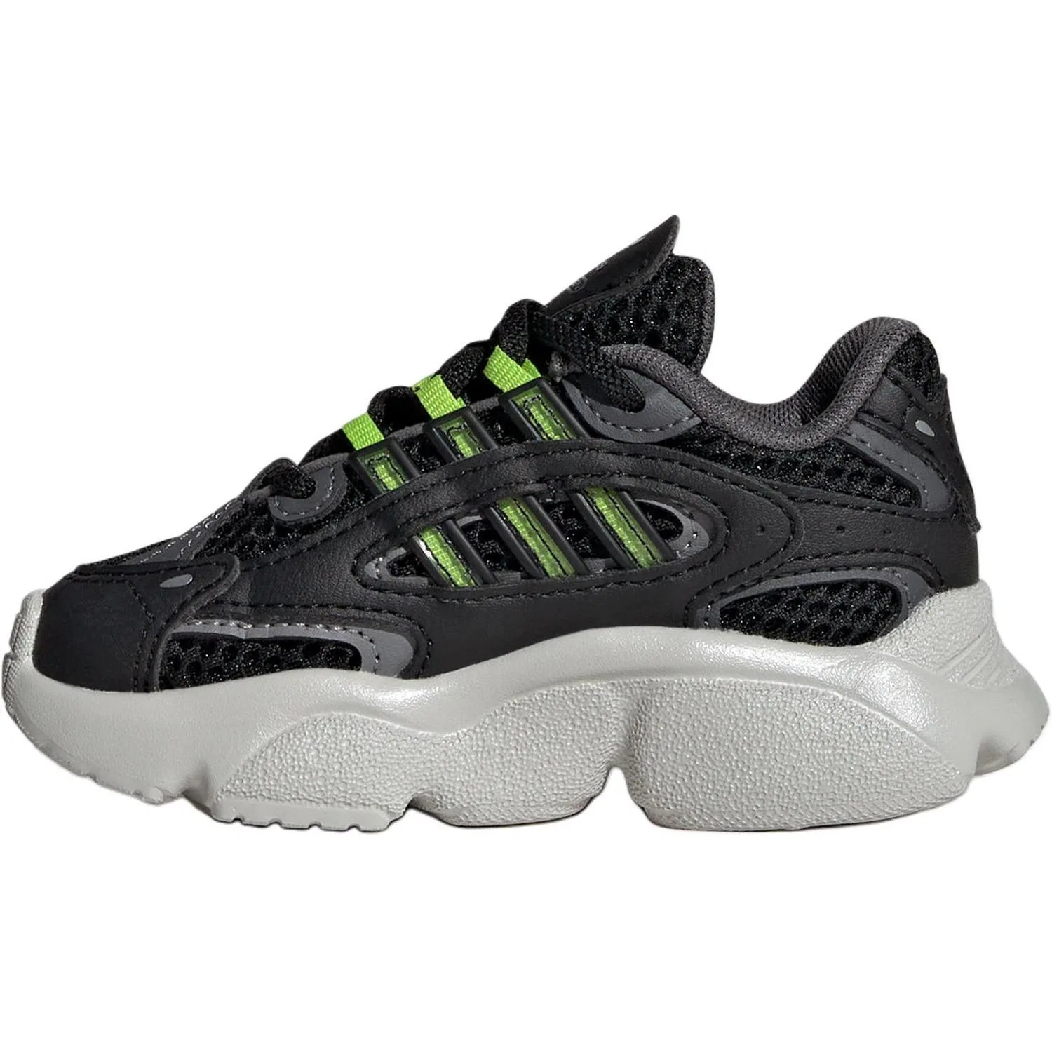 Детские кроссовки для мальчиков износостойкие Adidas Originals, Black/Green Fluorescent/Dark Gray
