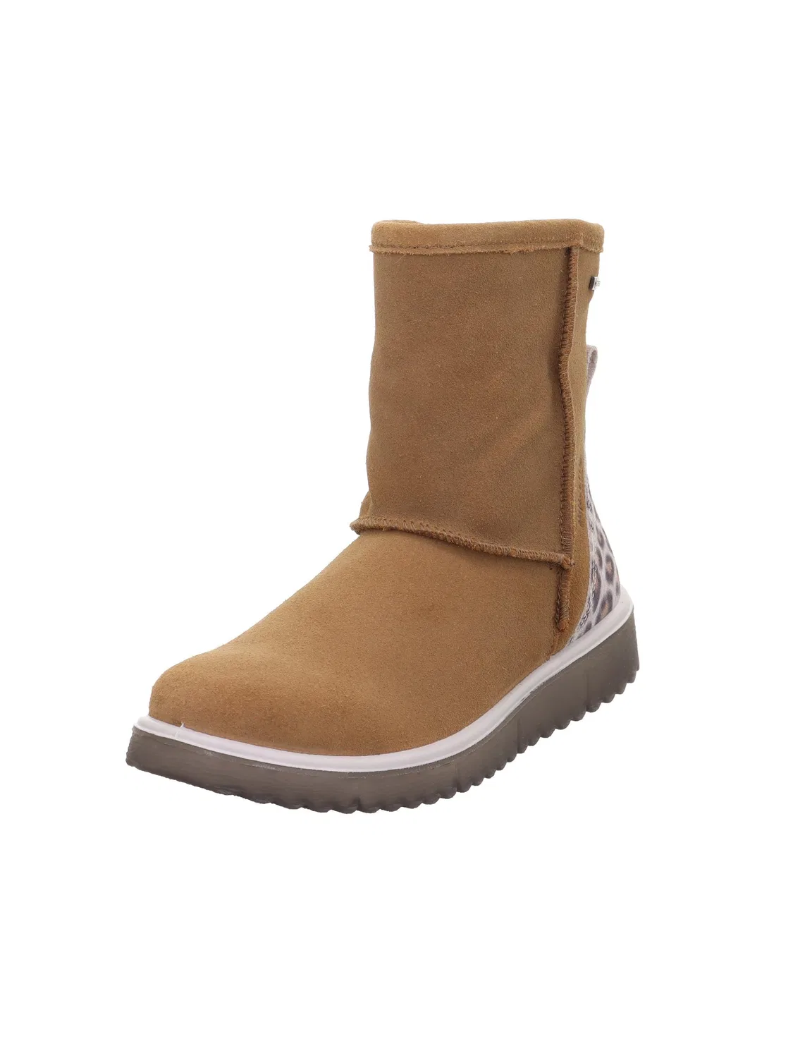 Детские снежные ботинки для девочек на молнии Lora Warm Gefütterte Gore-tex Superfit, Brown White 3020