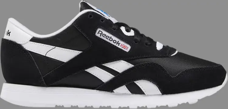 

Кроссовки wmns classic nylon 'black white' 2020 Reebok, черный