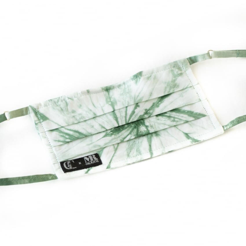 

Шарф COLLARS & CUFFS x Mr Moudz tie-dye masks, зеленый