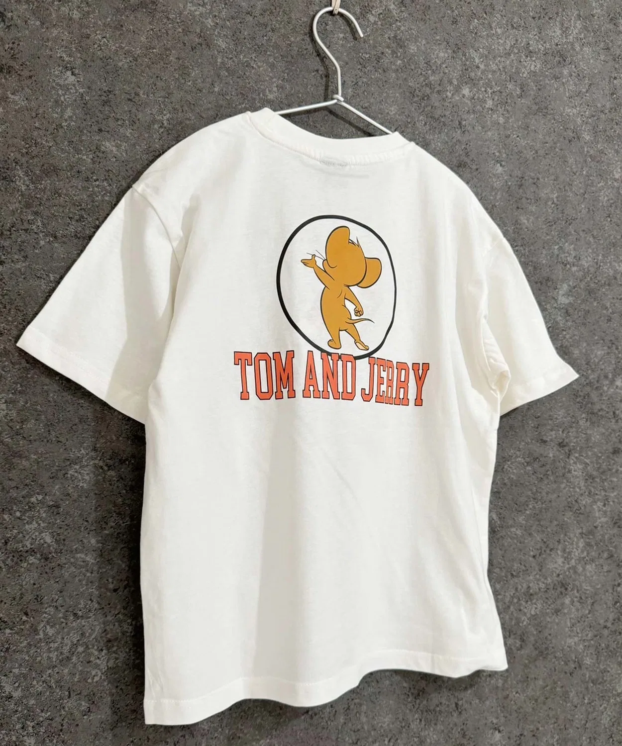 Детская футболка оверсайз с принтом Tom and Jerry T23-00 TOM&JERRY, Beige — фото 2