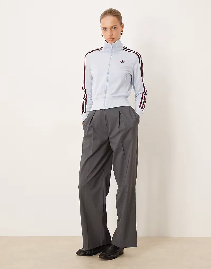 Спортивная куртка Adidas Originals Classic Firebird в сине-бордовых тонах — фото 2