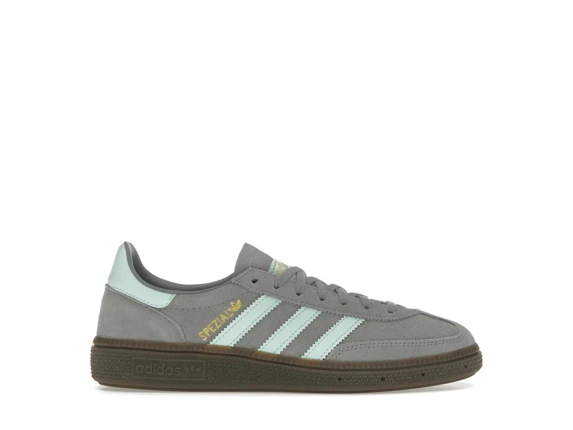 Детские кроссовки с замшевым верхом Adidas Handball Spezial, Grey Three/Clear Mint/Gum