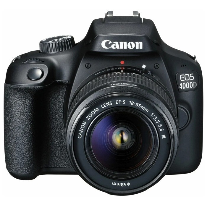 

Фотоаппарат Canon EOS 4000D Kit 18-55mm f3.5-5.6 DC III, черный