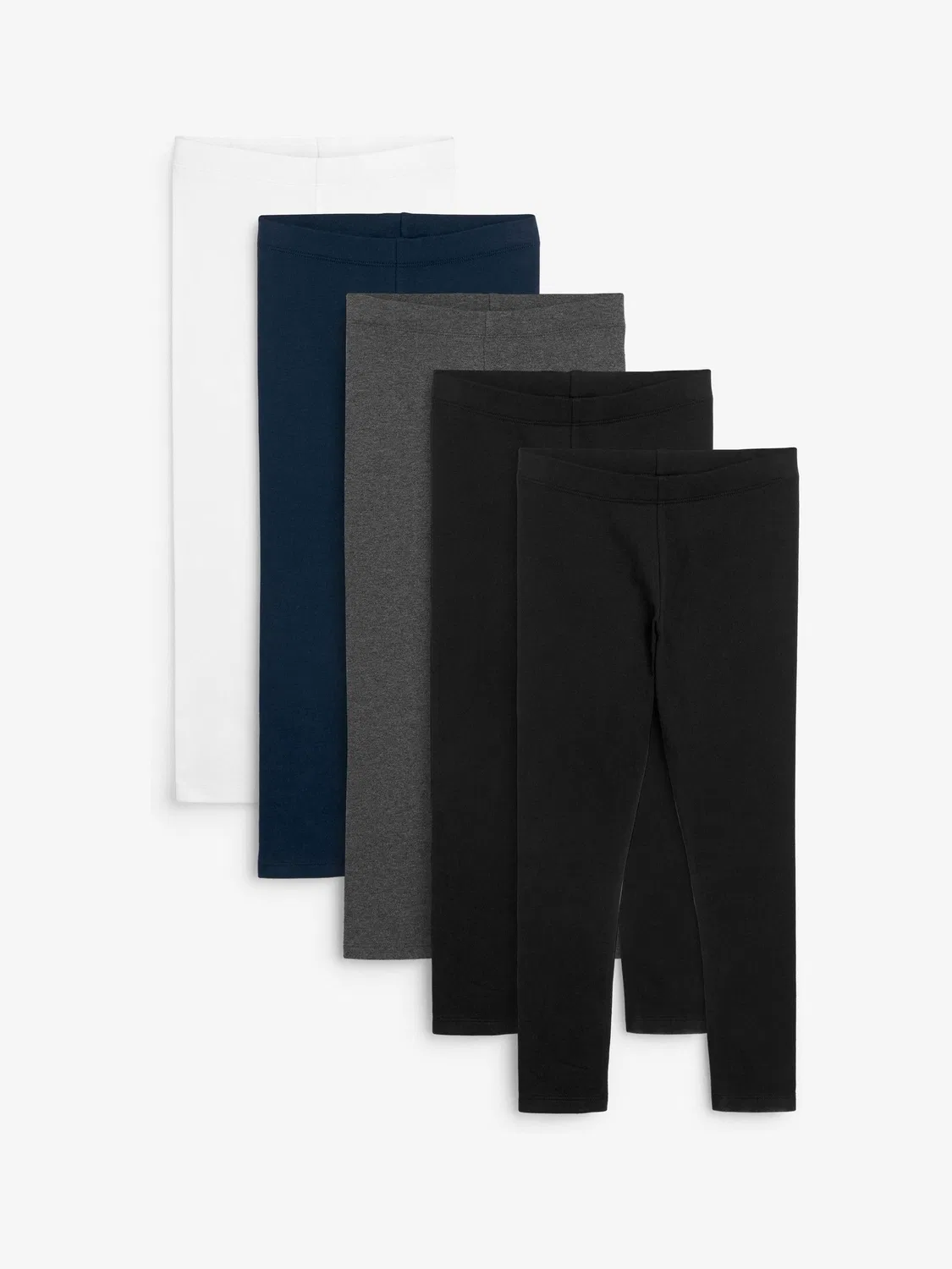 Леггинсы 5 шт Next, Black/Navy Blue/Grey/White