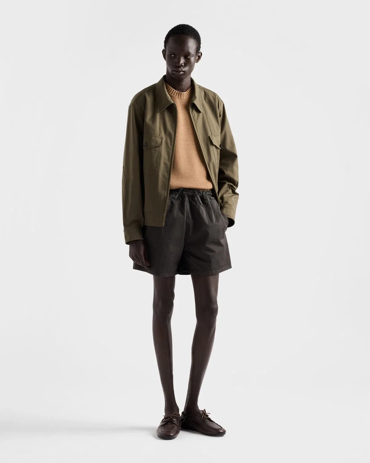 Водолазка с длинным рукавом Prada, бежевый — фото 2