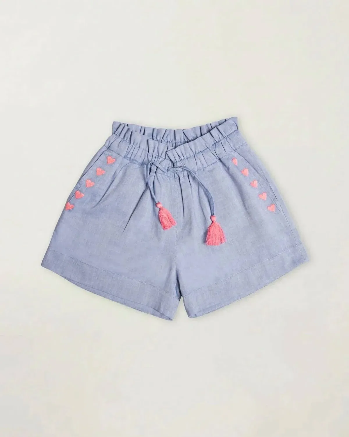 Детские шорты хлопковые Roman Chambray Shorts Early Sunday, Summer Sky — фото 3