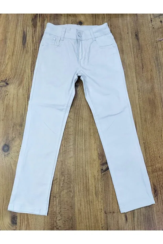 Детские брюки для мальчиков из габардина April 23 Çello Mello, White