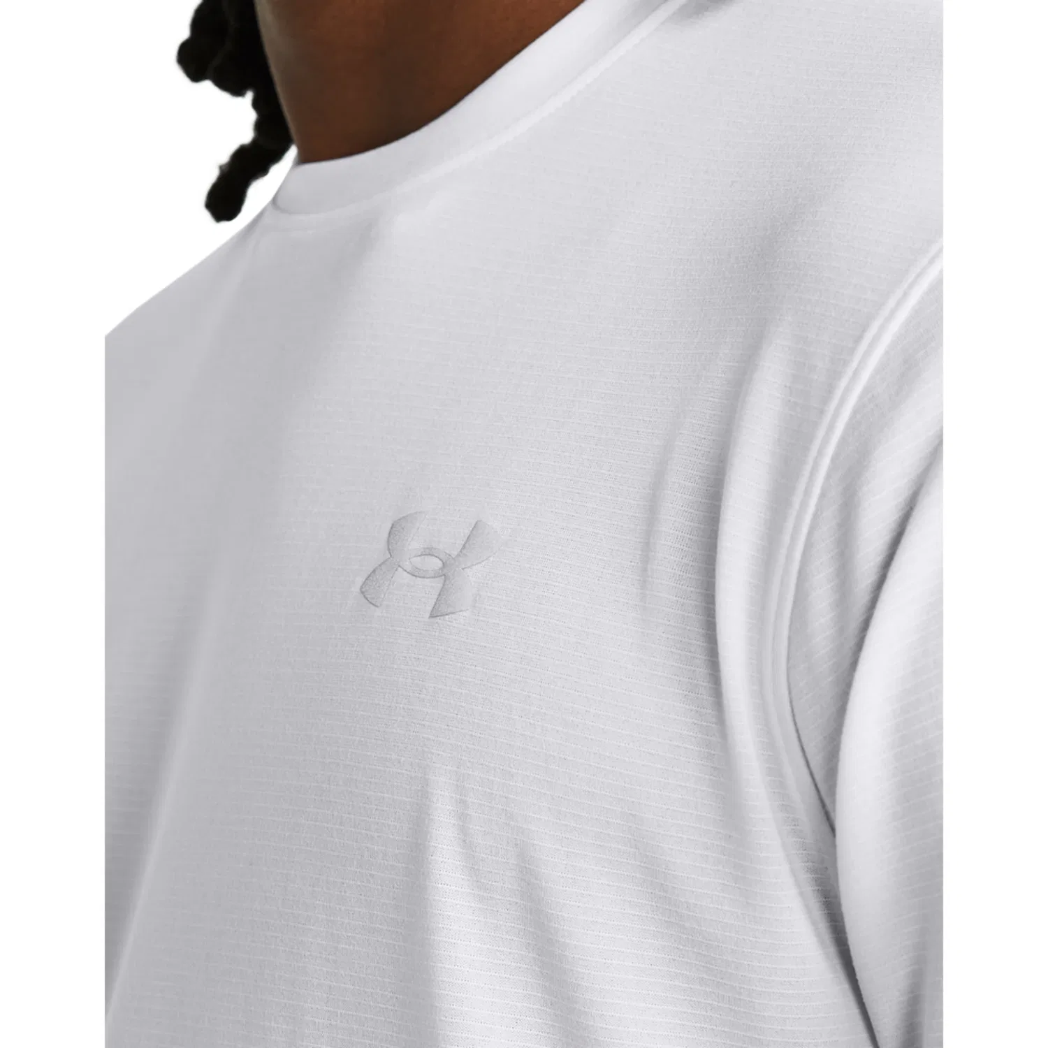 Детская хлопковая футболка с логотипом Under Armour, White — фото 3