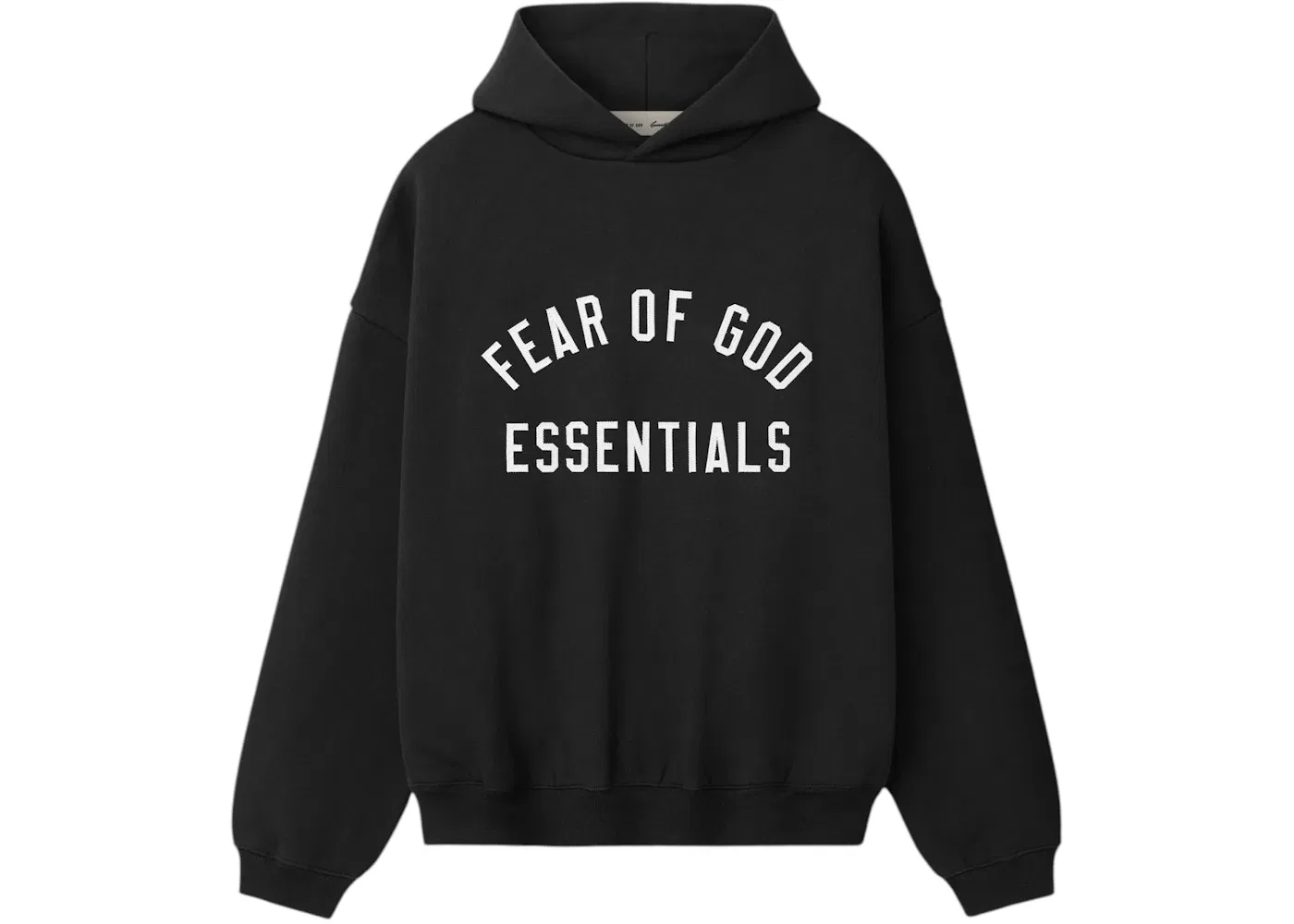 Мужская худи с длинным рукавом Fear of God Essentials Varsity 90's Hoodie, Vintage Black