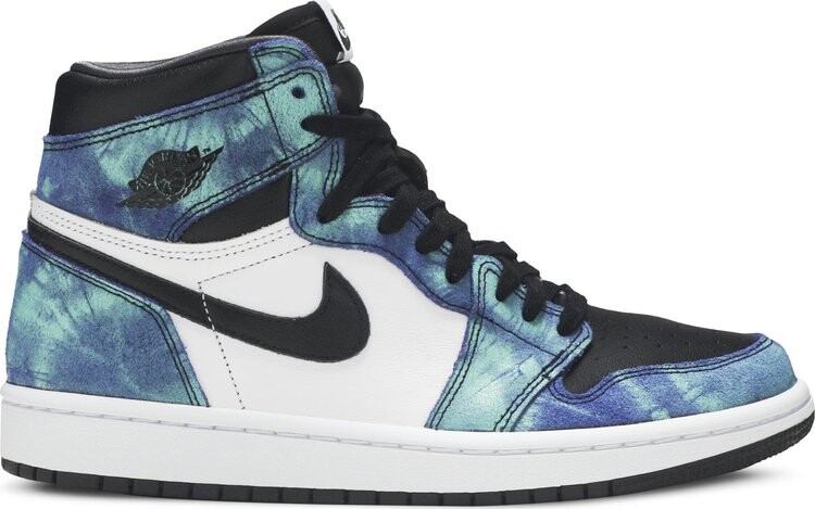 

Кроссовки Wmns Air Jordan 1 Retro High OG Tie-Dye, зеленый