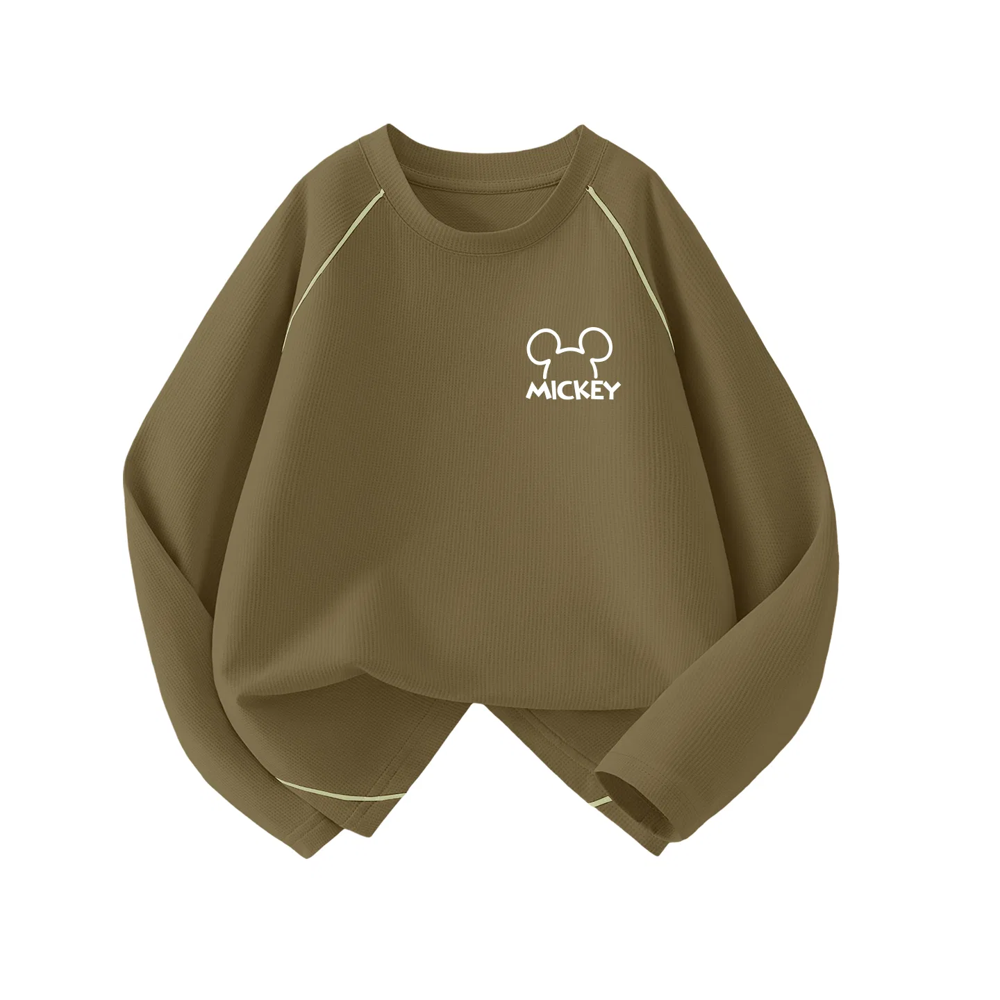 Детская футболка с круглым вырезом Тонкая Thick Board Di Line K Chestnut Brown Disney
