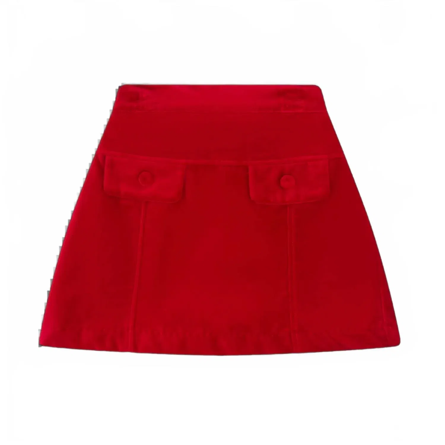 Детская юбка для девочек из бархата Claire Skirt Set Proper, Ruby Red Velvet