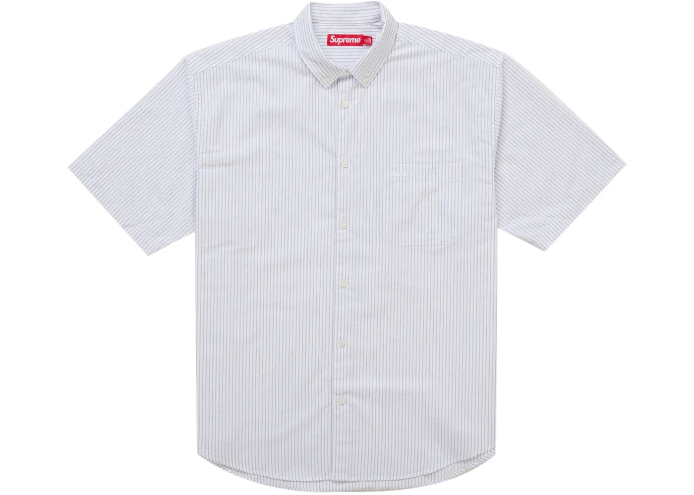 Мужская рубашка свободного кроя с коротким рукавом Supreme Shirt (FW26), Stripe